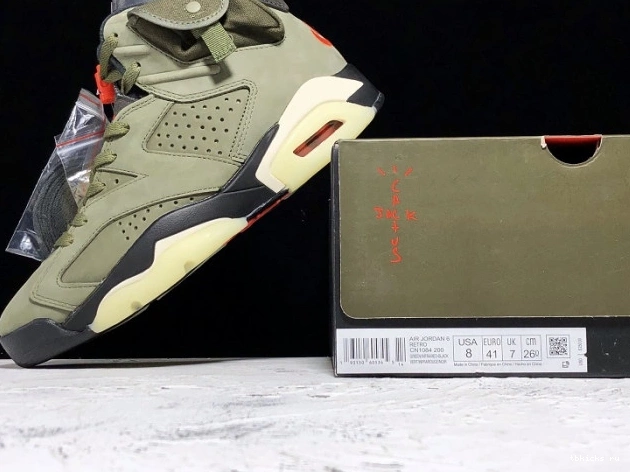 Reps TB CN1084-200 Medium Air Travis x Jordan Olive Scott 6 0713